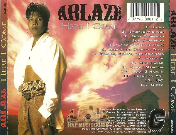 洋楽 G-RAP / Ablaze - Here I Come Ablaze - Here I Come: CD | Rap Music Guide
